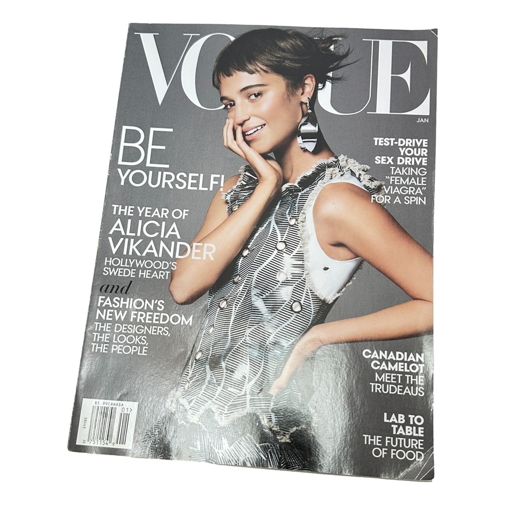 Vogue Jan 2016 Magazine Alicia Vikander USA‎ American Edition